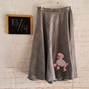 Kayo of California Houndstooth Poodle Skirt